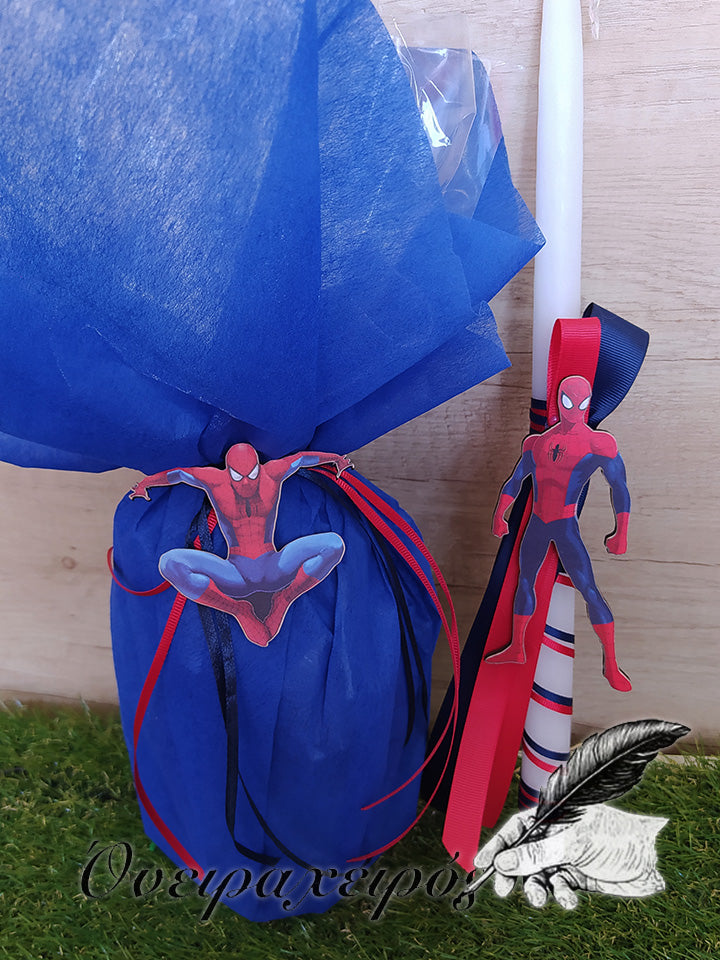 λαμπάδα spiderman με αυγό