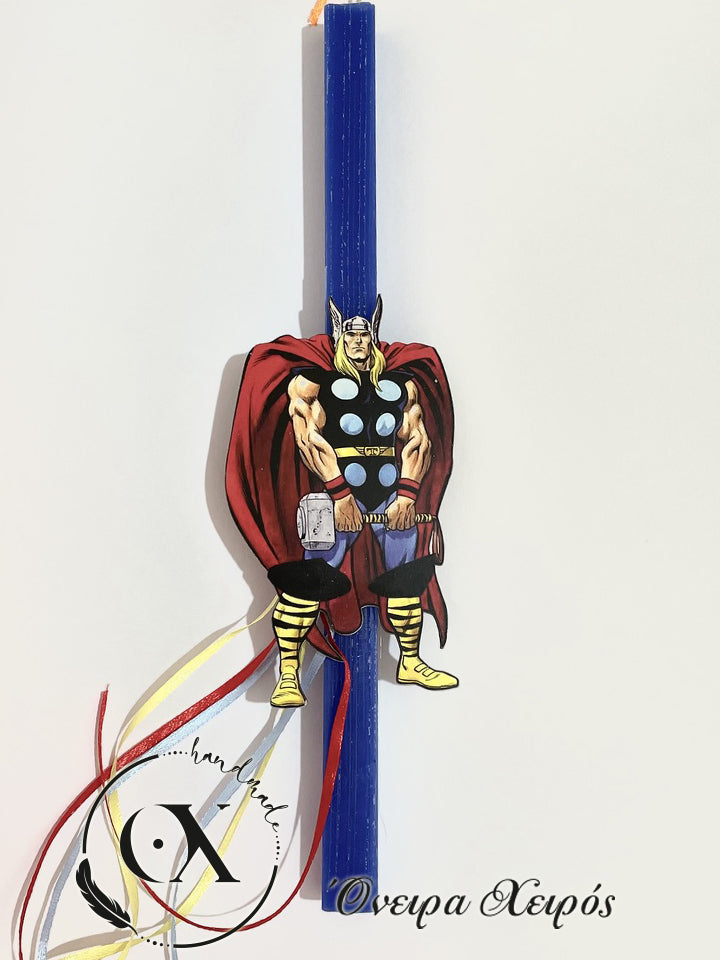 Πασχαλινή λαμπάδα ηπερήρωες Thor