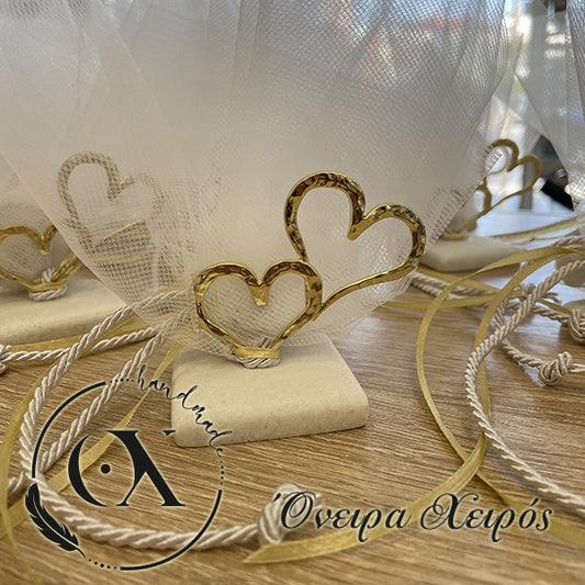 μπομπονιέρα γάμου καρδιά εντυπωσιακή συμβολική μπομπονιέρα για γάμο