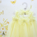 Φόρεμα Βάπτισης σε κίτρινο χρώμα