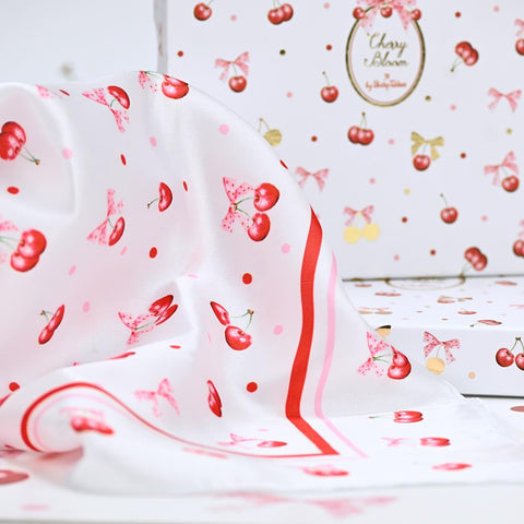 Φουλαρι Κεράσια δώρο για δασκάλα δώρο για φίλη