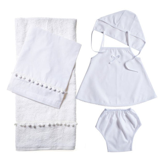 Λαδοπανο με πομ πομ για κοριτσάκι