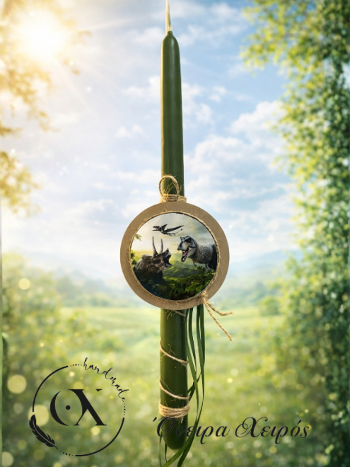 Πασχαλινή λαμπάδα δεινόσαυρος λαμπάδα Jurassic World 