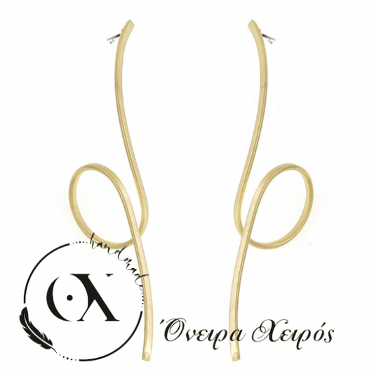 Χειροποίητα σκουλαρίκια γεωμετρικά σχέδια