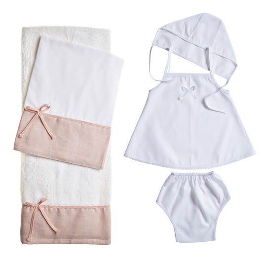 Βαμβακερα λαδοπανα για κοριτσάκι με φιογκακι