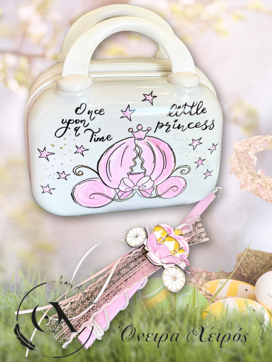 Αρωματική λαμπάδα άμαξα πριγκίπισσα little princess με βαλιτσάκι