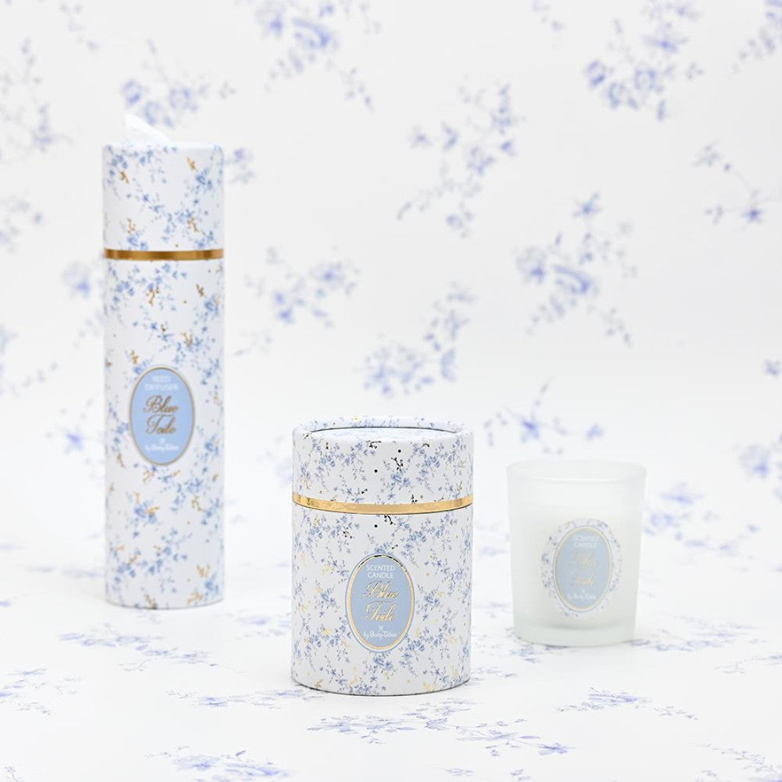 Αρωματικό Κερί Blue Toile σε κουτί πολυτελείας - Όνειρα Χειρός  Ο μαγικός κόσμος του χειροποίητου...