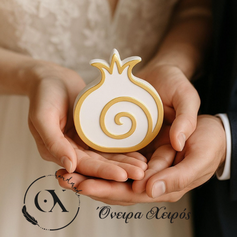 Εντυπωσιακή μπομπονιέρα γάμου ρόδι