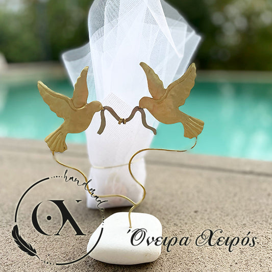 χειροποίητη εντυπωσιακή μπομπονιέρα γάμου