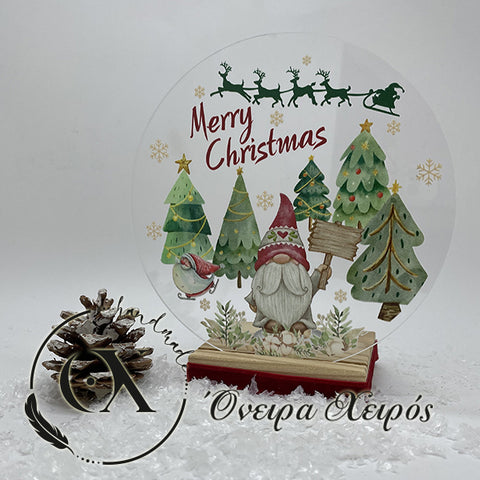 χριστουγεννιάτικη ρεσοθήκη πρωτότυπο χρηστικό χριστουγεννιάτικο διακοσμητικό με πλέξιγκλας