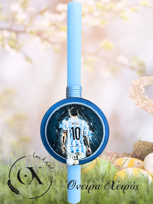Πασχαλινή λαμπάδα messi λαμπάδα ποδοσφαιριστές viral λαμπάδες