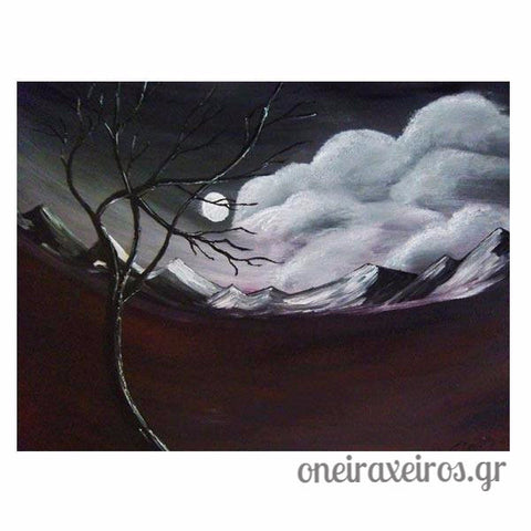 Abstact art  "Black Windy Earth" - Όνειρα Χειρός  χειροποίητα δώρα