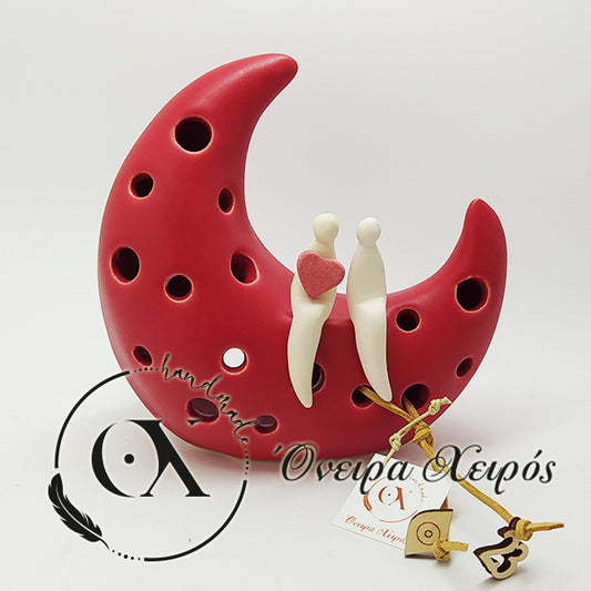 ρομαντικό δώρο επετείου ζευγαράκι στο φεγγάρι