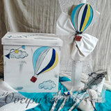 Σετ Βάπτισης Αερόστατο - Όνειρα Χειρός  χειροποίητα δώρα