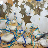 Μοναδική μπομπονιέρα βάπτισης αστέρι πάνω σε λευκό βότσαλο - Όνειρα Χειρός  χειροποίητα δώρα