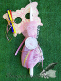 Πασχαλινή λαμπάδα πεταλούδα με μάσκα ζωγραφικής - Όνειρα Χειρός  χειροποίητα δώρα
